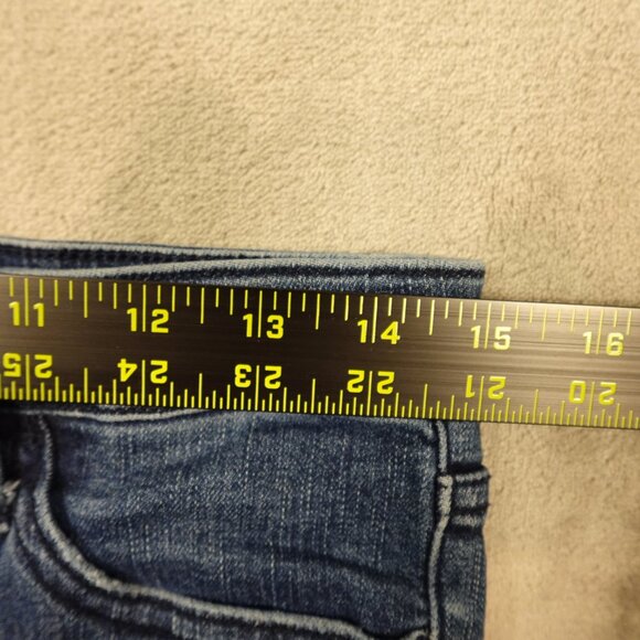 Vervet Jeans Los Angeles Distressed Skinny Jeans Women’s Size 29 Dark Wash Blue - Picture 6 of 11